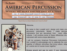 Tablet Screenshot of americanpercussion.com